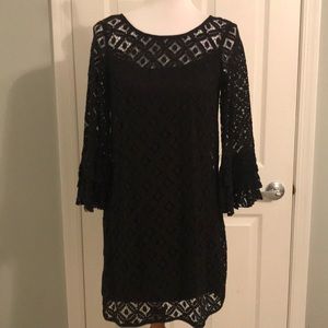 Black lace dress